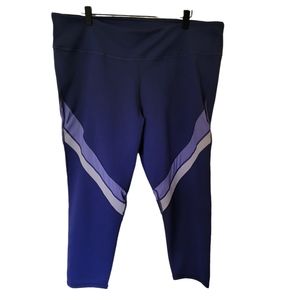 Fabletics Brogen Mesh Capri. Size 3X. NWT